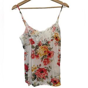 Abercrombie & Fitch Womens Lace-Trim Cami